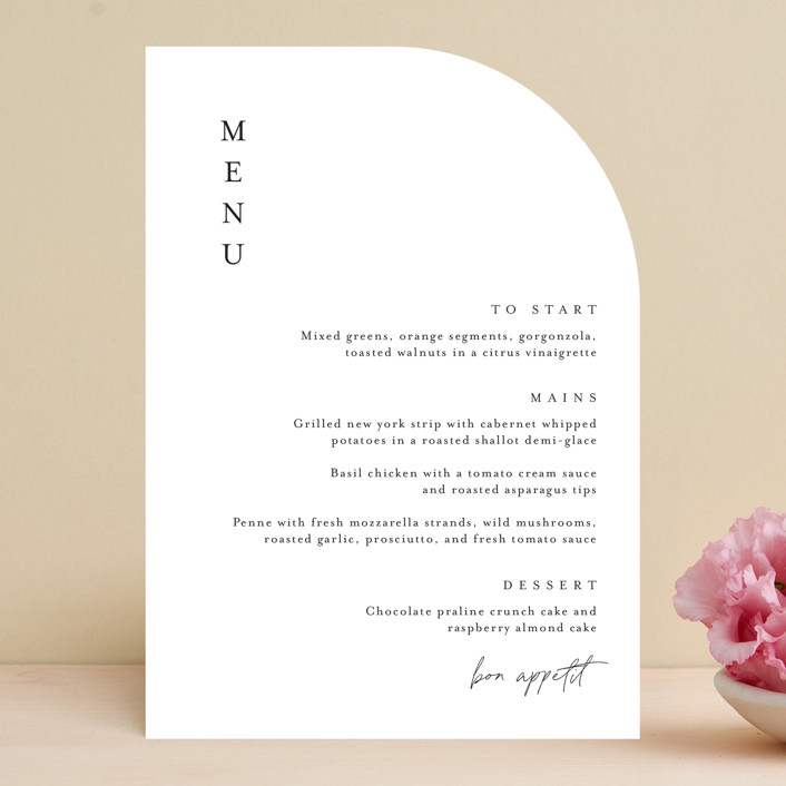 Handwritten menus by Jennifer Postorino
